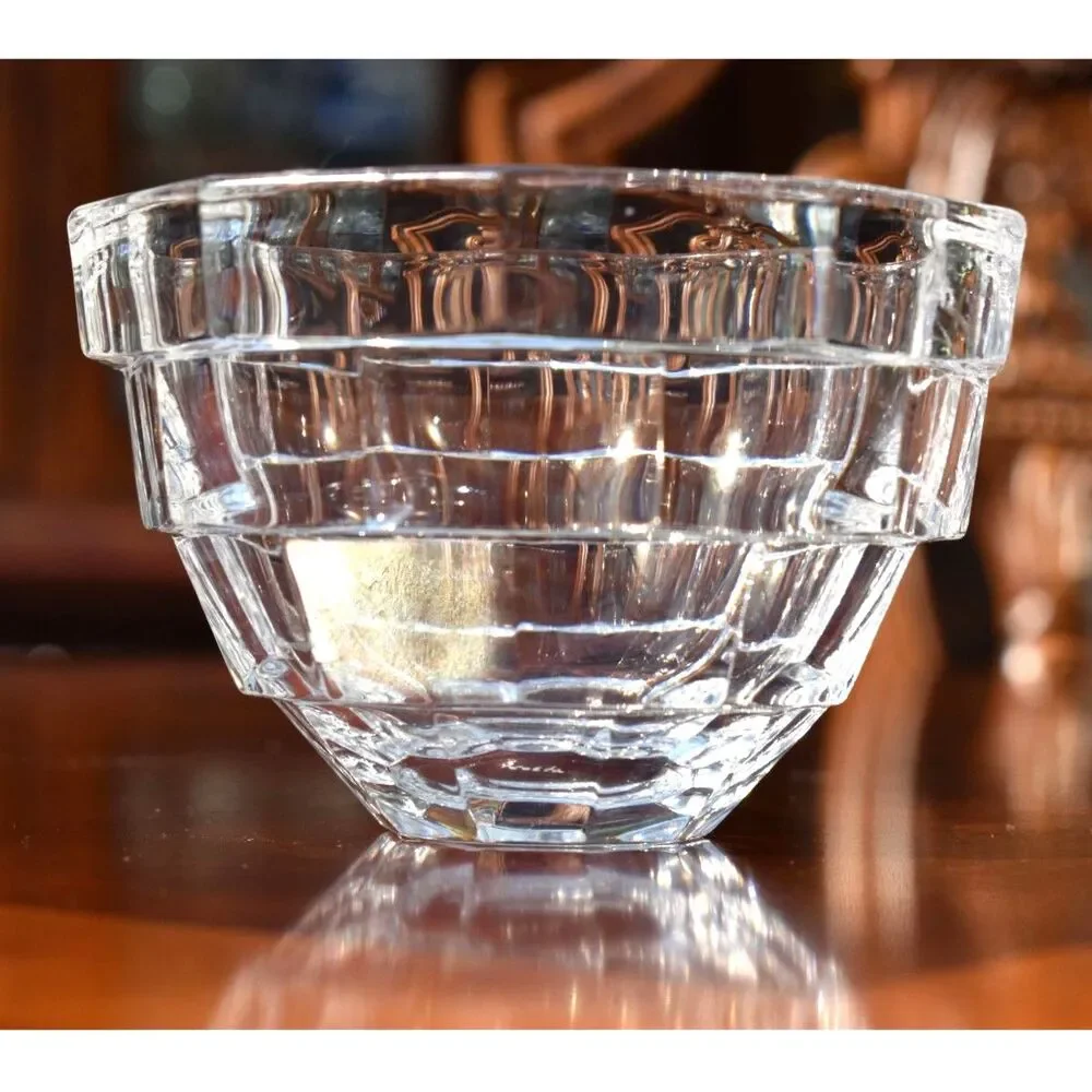 Vintage Kosta Boda Opus Crystal Bowl - Glassware by Rolf Sinnemark